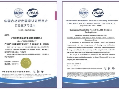 喜報 | 熱烈慶祝達(dá)博生物榮獲國家CNAS實驗室資質(zhì)認(rèn)證！